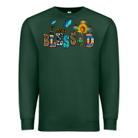 Sports Green ı am blessed Premium Sweatshirt - AdoDesignShop