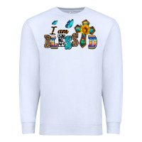 White ı am blessed Premium Sweatshirt - AdoDesignShop