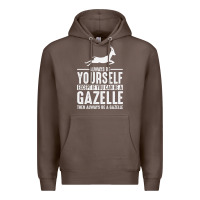Coffee Gazelle Gift Lover Premium Hoodie - longCreatives