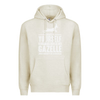Oatmeal Heather Gazelle Gift Lover Premium Hoodie - longCreatives