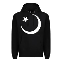 Black Islam Symbol Design white Premium Hoodie - longCreatives