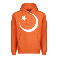 Carrot Islam Symbol Design white Premium Hoodie - longCreatives
