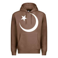 Chestnut Islam Symbol Design white Premium Hoodie - longCreatives