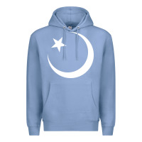 Colony Blue Islam Symbol Design white Premium Hoodie - longCreatives
