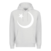 Dove Grey Islam Symbol Design white Premium Hoodie - longCreatives