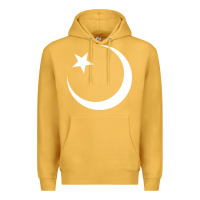 Mustard Islam Symbol Design white Premium Hoodie - longCreatives