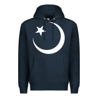 Navy Islam Symbol Design white Premium Hoodie - longCreatives