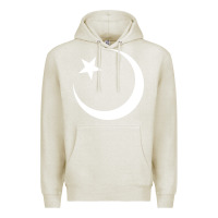 Oatmeal Heather Islam Symbol Design white Premium Hoodie - longCreatives