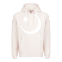 Pale Pink Islam Symbol Design white Premium Hoodie - longCreatives