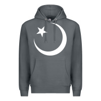 Rock Islam Symbol Design white Premium Hoodie - longCreatives