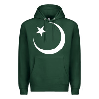 Sports Green Islam Symbol Design white Premium Hoodie - longCreatives