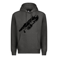 Charcoal Heather Gears of war lancer Premium Hoodie - longCreatives
