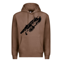 Chestnut Gears of war lancer Premium Hoodie - longCreatives