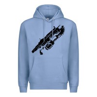 Colony Blue Gears of war lancer Premium Hoodie - longCreatives