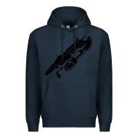 Navy Gears of war lancer Premium Hoodie - longCreatives