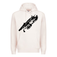 Pale Pink Gears of war lancer Premium Hoodie - longCreatives