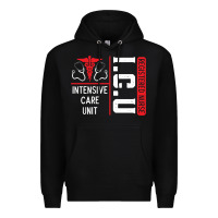 Black ICU Registered Nurse Medical Intensive Care Unit Premium Hoodie - longCreatives