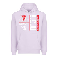 Lilac ICU Registered Nurse Medical Intensive Care Unit Premium Hoodie - longCreatives