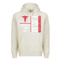 Oatmeal Heather ICU Registered Nurse Medical Intensive Care Unit Premium Hoodie - longCreatives