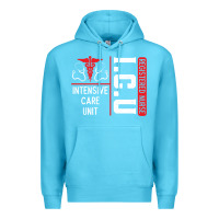 Ocean Blue ICU Registered Nurse Medical Intensive Care Unit Premium Hoodie - longCreatives