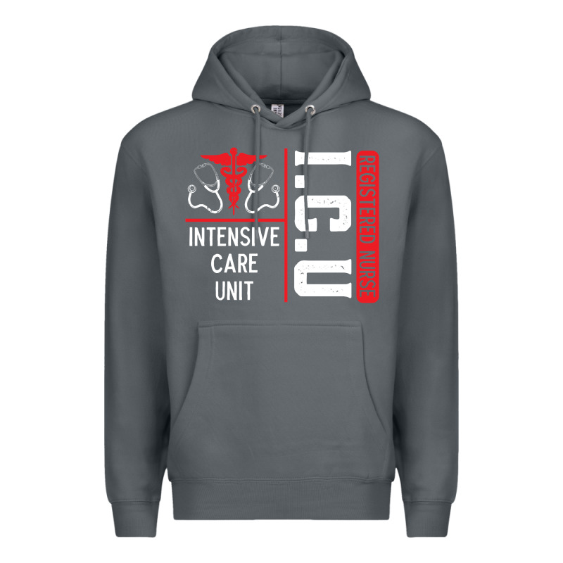 Icu Registered Nurse Medical Intensive Care Unit Premium Hoodie by longCreatives | Teevron