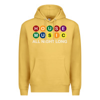 Antique Gold House Music All Night Long Ravers Premium Hoodie - longCreatives