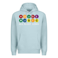 Blue Mist House Music All Night Long Ravers Premium Hoodie - longCreatives