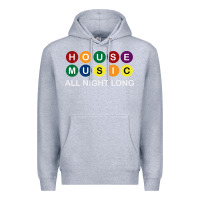 Heather Grey House Music All Night Long Ravers Premium Hoodie - longCreatives