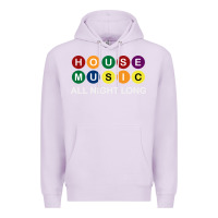 Lilac House Music All Night Long Ravers Premium Hoodie - longCreatives