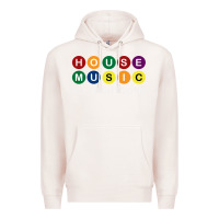 Pale Pink House Music All Night Long Ravers Premium Hoodie - longCreatives