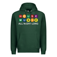Sports Green House Music All Night Long Ravers Premium Hoodie - longCreatives