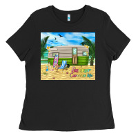 Black summer caravan life Ladies Tee - TumblerDesignByShophia