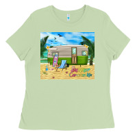 Matcha summer caravan life Ladies Tee - TumblerDesignByShophia