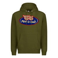 Army Green Moo and Oink Chicago Premium Hoodie - longCreatives
