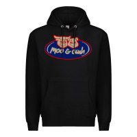 Black Moo and Oink Chicago Premium Hoodie - longCreatives
