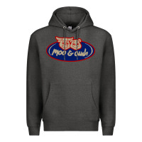 Charcoal Heather Moo and Oink Chicago Premium Hoodie - longCreatives