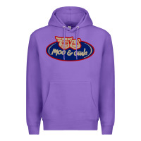 Purple Moo and Oink Chicago Premium Hoodie - longCreatives