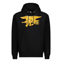 Black Navy Seals badge Premium Hoodie - longCreatives