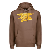 Chestnut Navy Seals badge Premium Hoodie - longCreatives