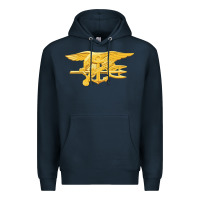 Navy Navy Seals badge Premium Hoodie - longCreatives