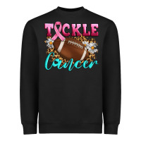 Black Tackle Cancer Heavyweight Sweatshirt - Artiststas