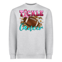 Heather Grey Tackle Cancer Heavyweight Sweatshirt - Artiststas