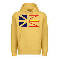 Antique Gold Newfoundland and Labrador Flag - 3 Color Premium Hoodie - longCreatives