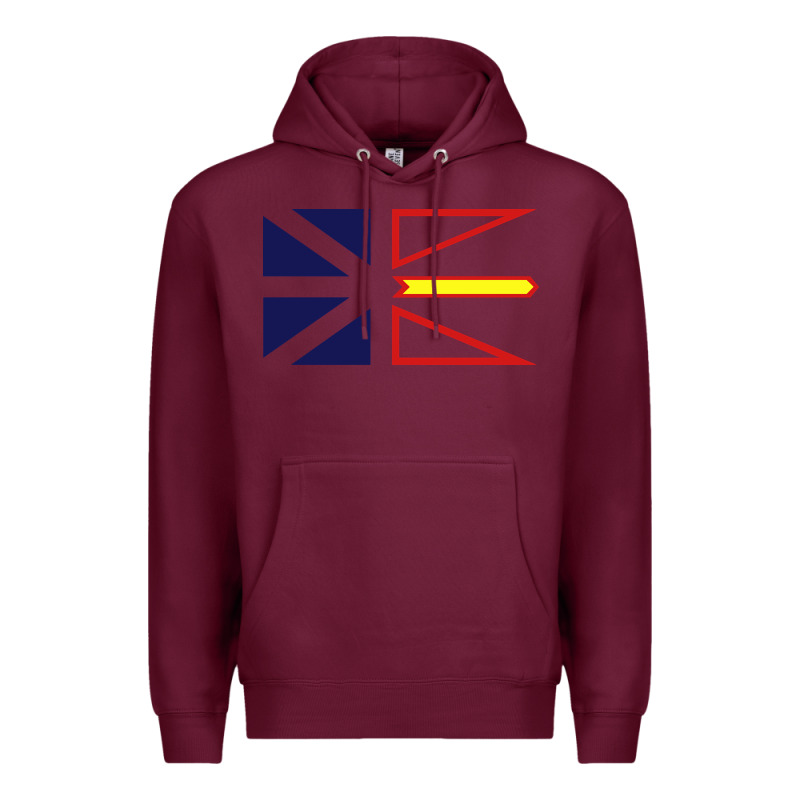 Newfoundland And Labrador Flag - 3 Color Premium Hoodie by longCreatives | Teevron