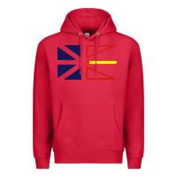 Cardinal Newfoundland and Labrador Flag - 3 Color Premium Hoodie - longCreatives