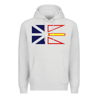 Dove Grey Newfoundland and Labrador Flag - 3 Color Premium Hoodie - longCreatives