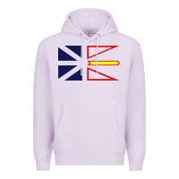 Lilac Newfoundland and Labrador Flag - 3 Color Premium Hoodie - longCreatives