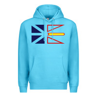 Ocean Blue Newfoundland and Labrador Flag - 3 Color Premium Hoodie - longCreatives