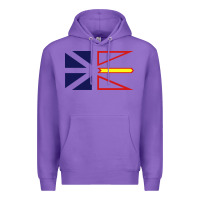 Purple Newfoundland and Labrador Flag - 3 Color Premium Hoodie - longCreatives