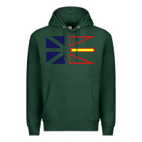 Sports Green Newfoundland and Labrador Flag - 3 Color Premium Hoodie - longCreatives